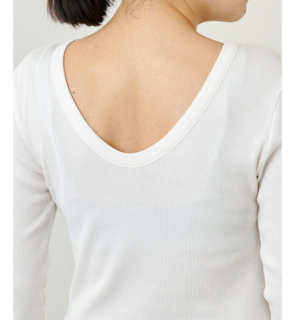  「Vバックシャンテレコカットソー」|Tシャツ・カットソー|