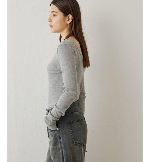  「Vバックシャンテレコカットソー」|Tシャツ・カットソー|