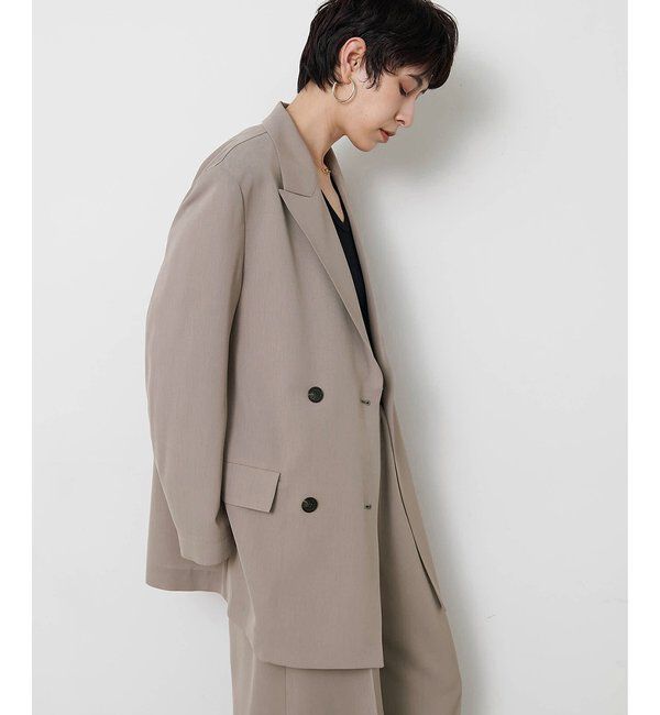  「ツイルダブルブレストジャケット」|テーラードジャケット|