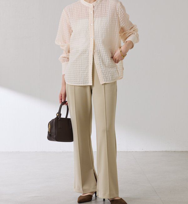  「ボウタイチェックブラウス」|シャツ・ブラウス|