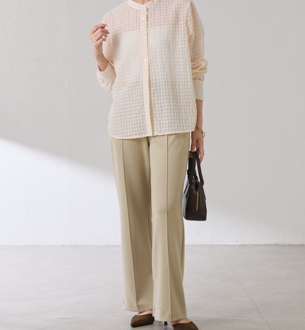  「ボウタイチェックブラウス」|シャツ・ブラウス|