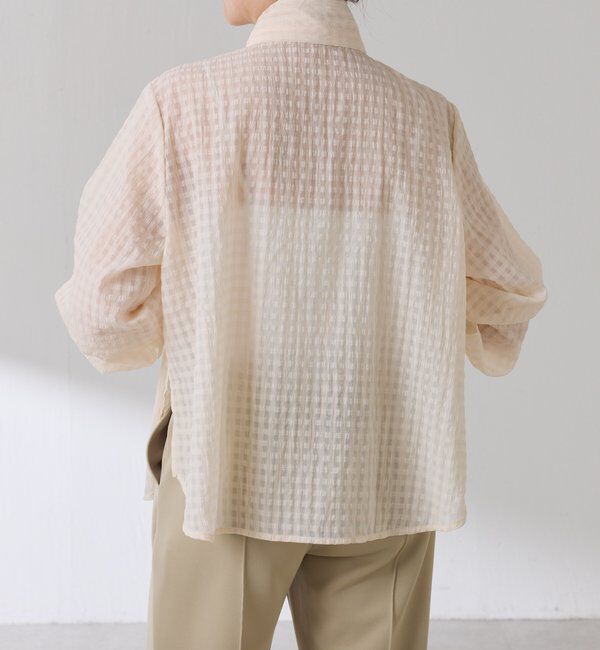  「ボウタイチェックブラウス」|シャツ・ブラウス|