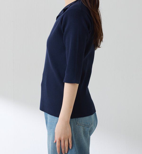  「ハーフスリーブコンパクトニット」|ニット・セーター|