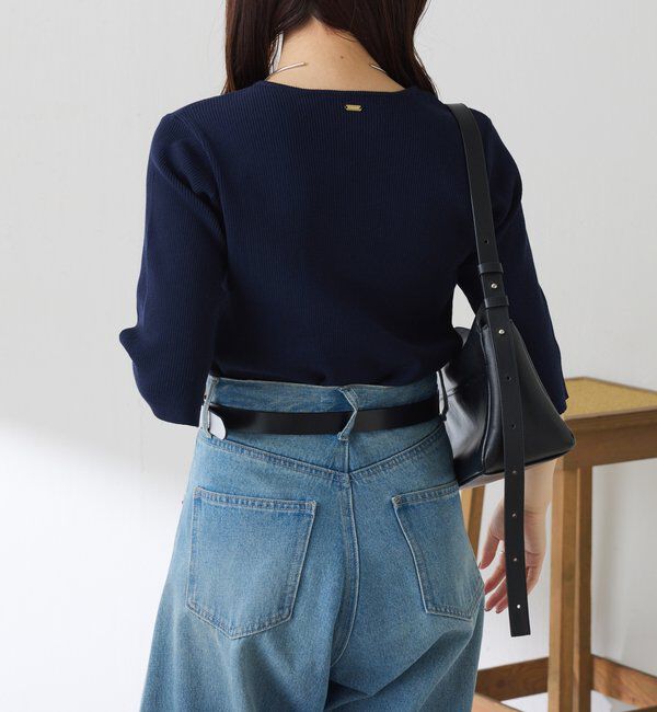  「ハーフスリーブコンパクトニット」|ニット・セーター|