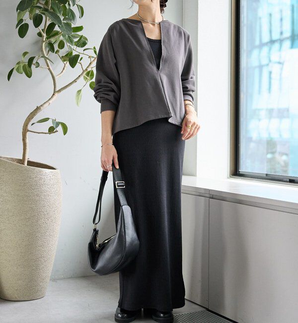  「【マイナス3kg/レビュー高評価☆】2WAYリブタンクワンピース」|ワンピース|