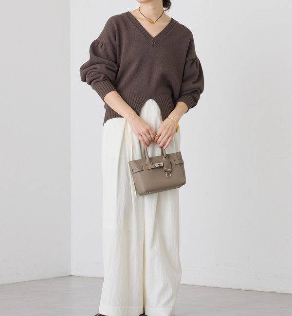  「【鮮度抜群】ギャザースリーブオーバーニット」|ニット・セーター|