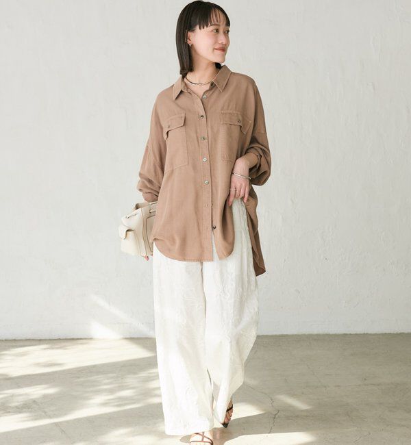  「【セットアップ可/新色追加】ガーメントダイワイドシャツ」|シャツ・ブラウス|