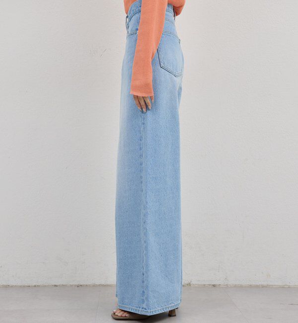  「【手洗い可】ストレートデニム」|デニム|