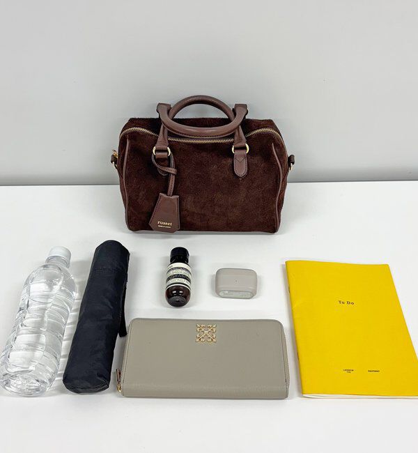  「スエード2WAYミニボストンバッグ」|ボストンバッグ|