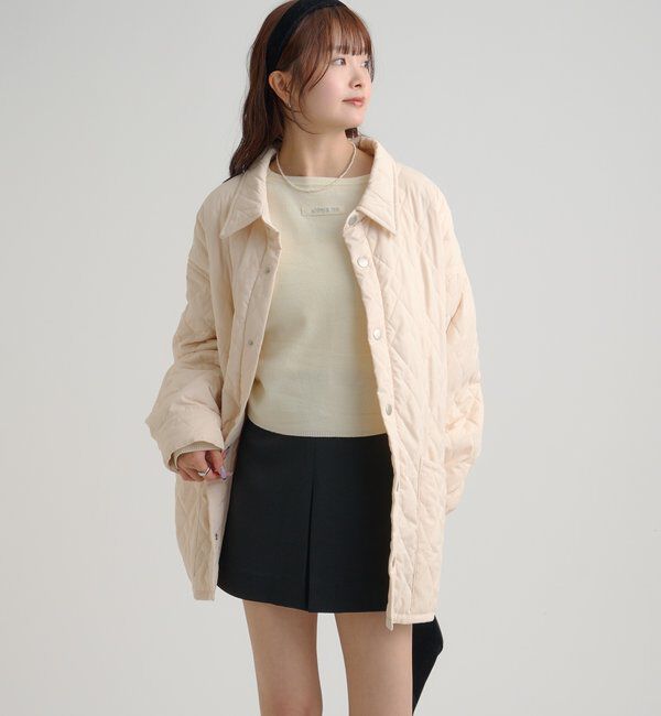  「襟付きキルティングジャケット」|その他|