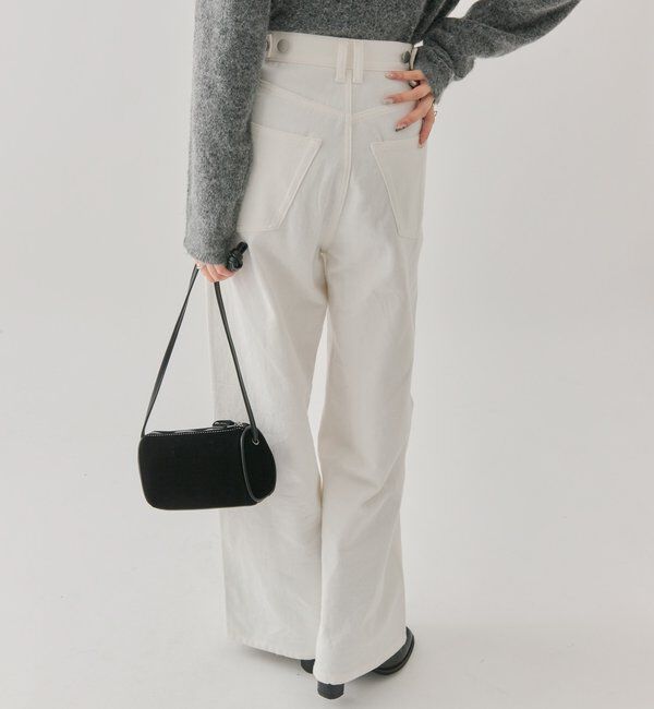  「レース切替デニム」|デニム|