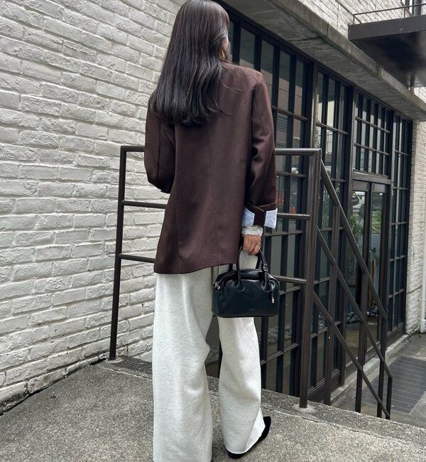  「【年間総売上1位！】裏起毛カーブスウェットパンツ」|チノ|