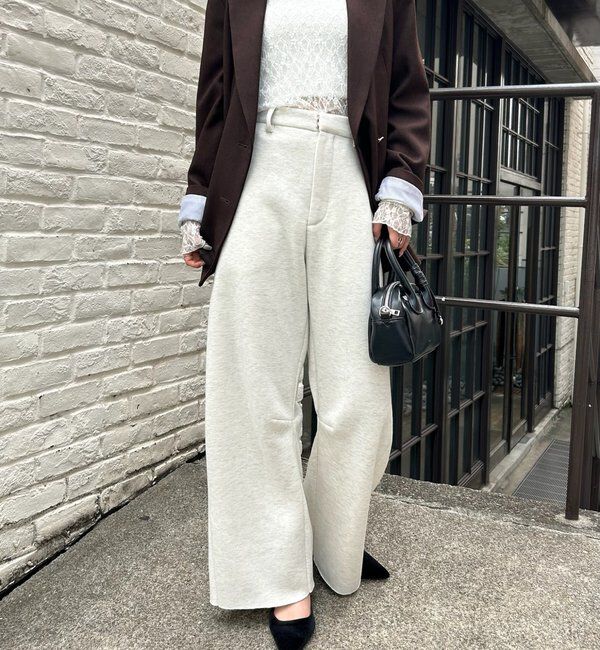  「【年間総売上1位！】裏起毛カーブスウェットパンツ」|チノ|