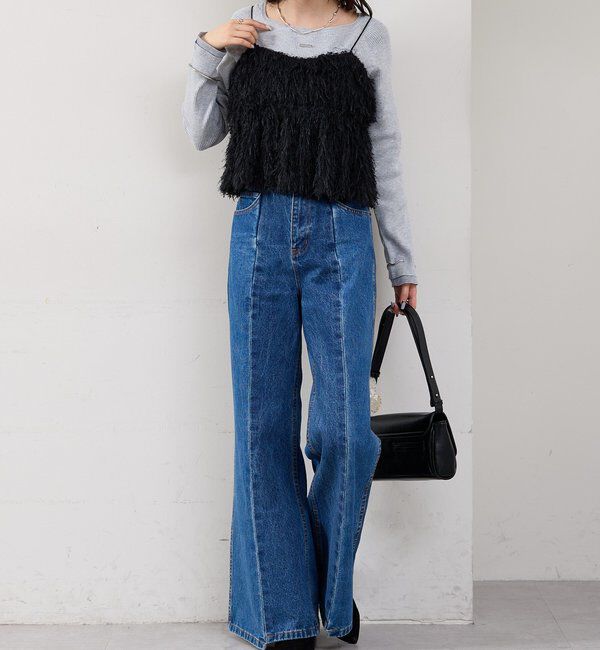  「フェザーフリンジ キャミビスチェ」|シャツ・ブラウス|