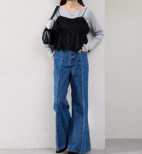  「フェザーフリンジ キャミビスチェ」|シャツ・ブラウス|