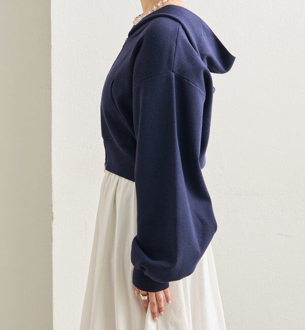  「フーディーニットショートパーカー」|パーカー|