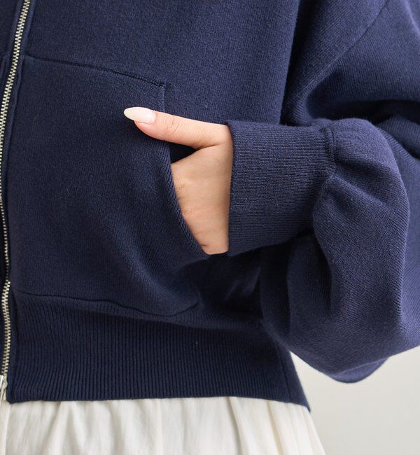  「フーディーニットショートパーカー」|パーカー|