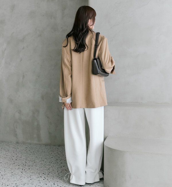  「裾ドロストスウェットパンツ」|チノ|