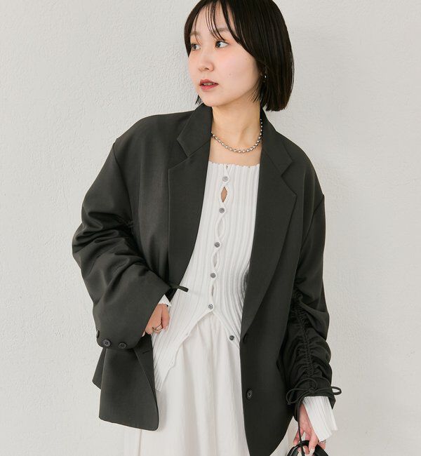  「ドロストスリーブテーラードジャケット」|テーラードジャケット|