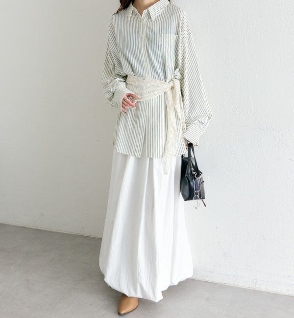  「ボタンレイヤードBIGシャツ」|シャツ・ブラウス|