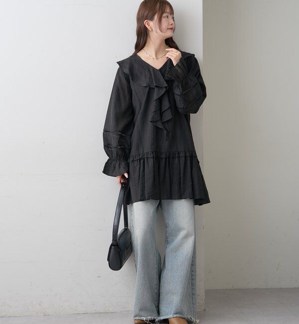  「ラッフルティアードミニワンピース」|ワンピース|