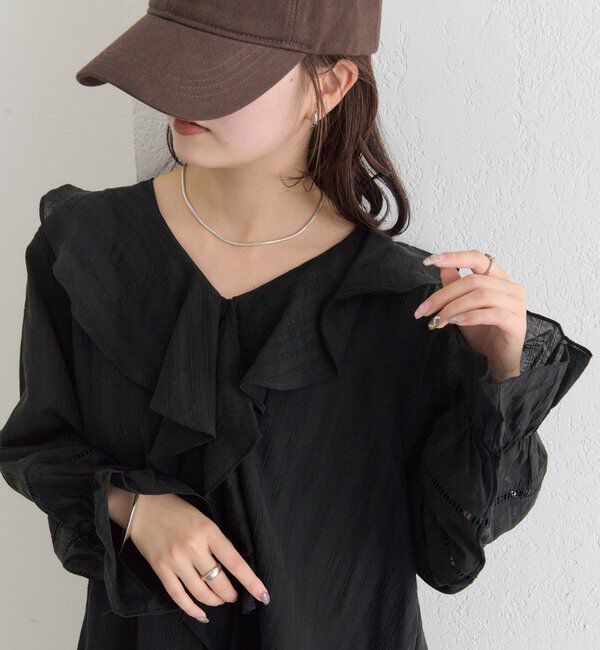  「ラッフルティアードミニワンピース」|ワンピース|