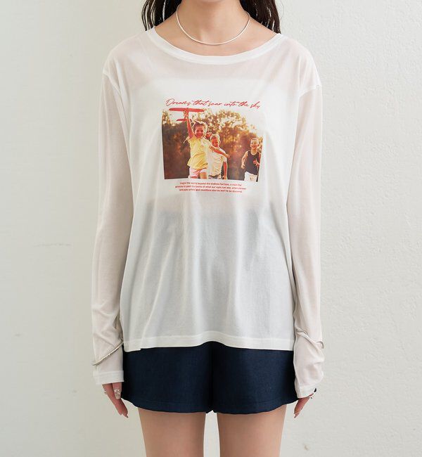  「シアーフォトロングTシャツ」|Tシャツ・カットソー|