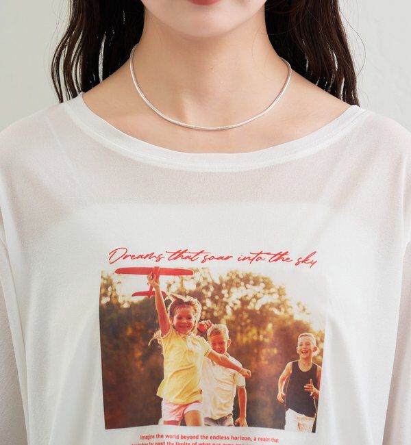  「シアーフォトロングTシャツ」|Tシャツ・カットソー|