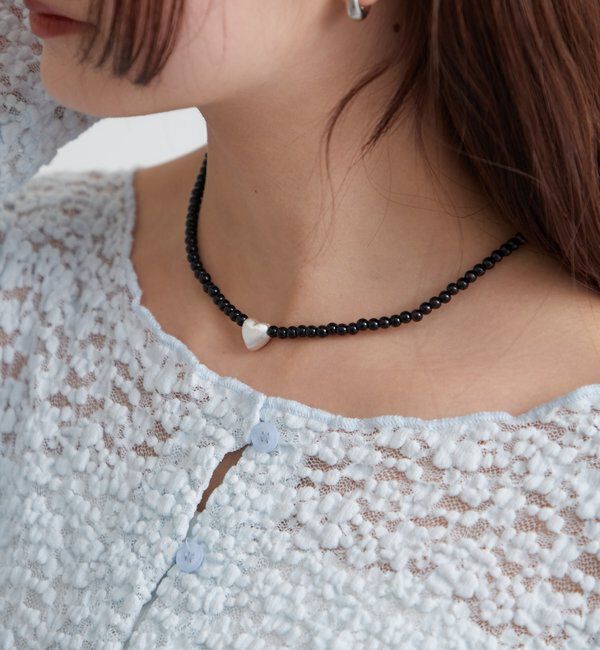  「ハートビーズネックレス」|リング|