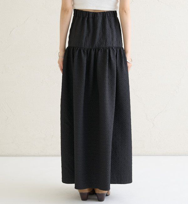  「エンボスギャザースカート」|スカート|