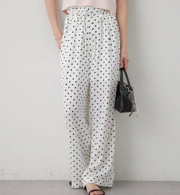  「ドットWベルトパンツ」|チノ|