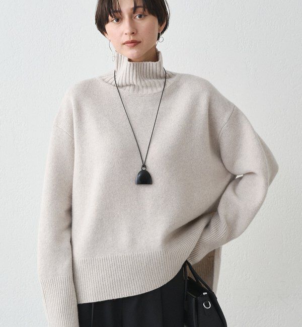  「ウール100タートルニット」|ニット・セーター|