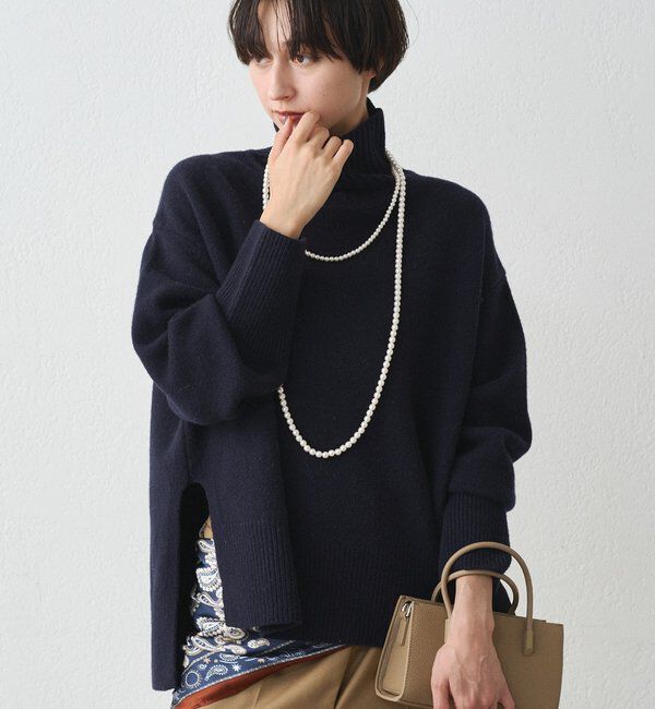  「ウール100タートルニット」|ニット・セーター|
