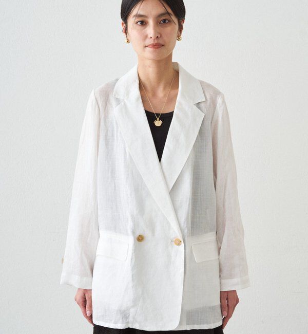  「リネン100ジャケット」|ベスト・ジレ|