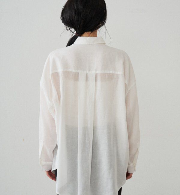 「カシュクール2wayリネンシャツ」|シャツ・ブラウス|