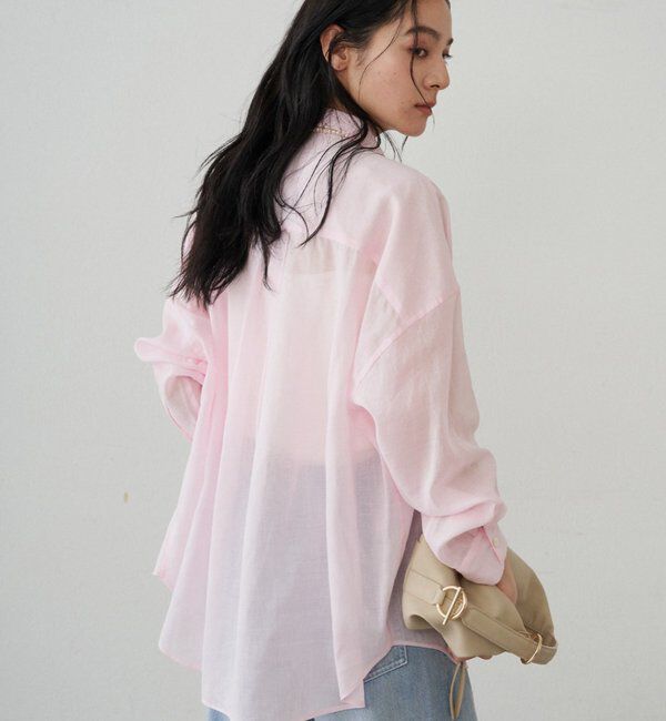  「カシュクール2wayリネンシャツ」|シャツ・ブラウス|