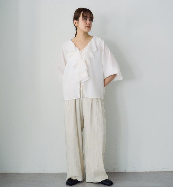  「フリルカラーブラウス」|シャツ・ブラウス|