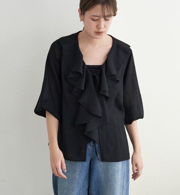  「フリルカラーブラウス」|シャツ・ブラウス|