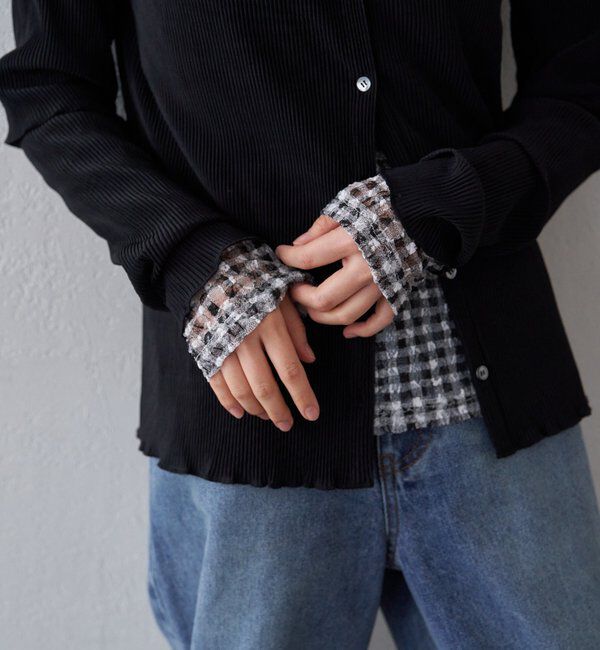  「プリーツカーディガン」|シャツ・ブラウス|