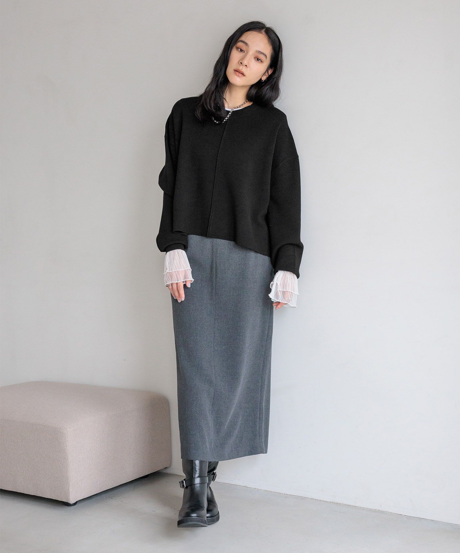 LOWRYS FARM「ＴＲベルトツキタイトスカート」|スカート|