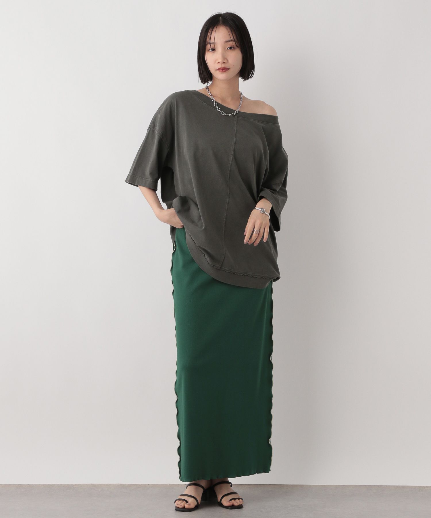 LOWRYS FARM「カットメロータイトスカート」|スカート|