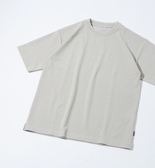 ABAHOUSE「【快適機能素材】ハイツイスト カノコ 半袖Tシャツ」|Tシャツ・カットソー|ライトグレー