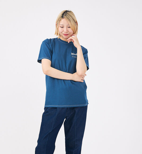ABAHOUSE「【FRUIT OF THE LOOM/フルーツ オブ ザ ルーム】WENDYSガ」|Tシャツ・カットソー|ブルー