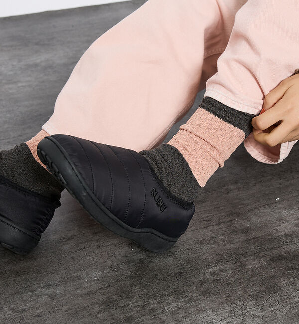 ABAHOUSE「【SUBU/スブ】SB030 VAMP / 冬用サンダル / ダウンシューズ/ユ」|スニーカー|ブラック