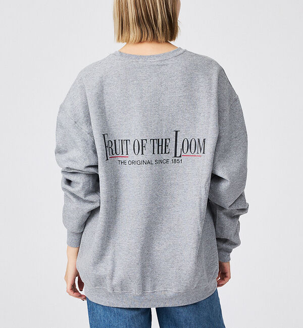 ABAHOUSE「【FRUIT OF THE LOOM】PRINT SWEAT4/ロゴプリント/ユ」|スウェット・ジャージ|グレー