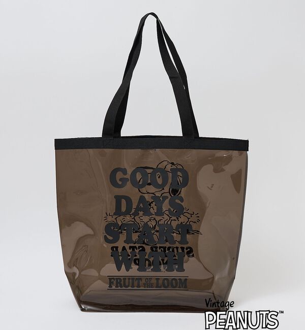 ABAHOUSE「【FRUIT OF THE LOOM/フルーツオブザルーム】PEANUTS コラ」|エコバッグ|