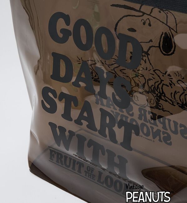 ABAHOUSE「【FRUIT OF THE LOOM/フルーツオブザルーム】PEANUTS コラ」|エコバッグ|