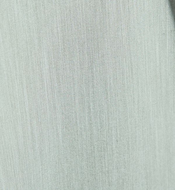 ABAHOUSE「デニムライク シャンブレー カラーレスシャツ / バンドカラーシャツ / 変形襟」|シャツ・ブラウス|