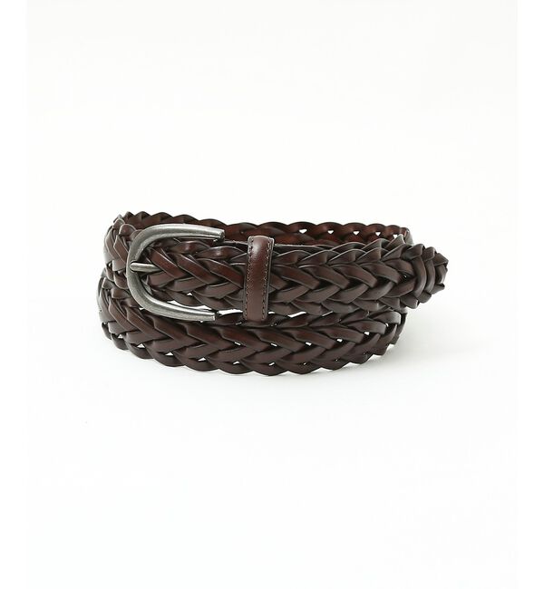 ABAHOUSE「【ON/OFF兼用】レザー メッシュ ベルト」|ベルト|チョコ