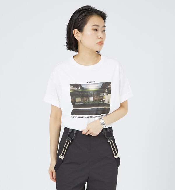 Rouge vif「【LE TRIO ABAHOUSE】A SCENE / グラフィックTシャツ　サ」|Tシャツ・カットソー|